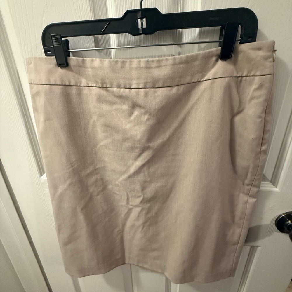 The Limited Cream Pencil Skirt